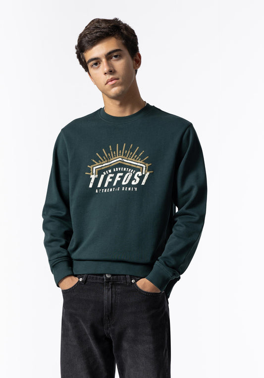 Sweatshirt Estampado Frontal com Relevo - JULIE PT